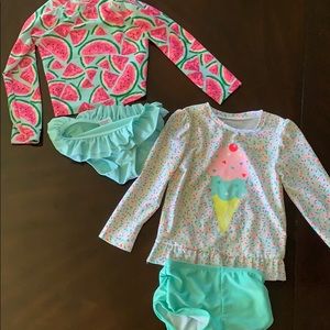 Bathing suit/rash guard bundle